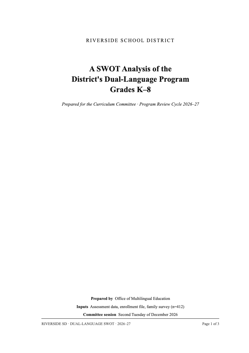 Dissertation manuscript swot analysis